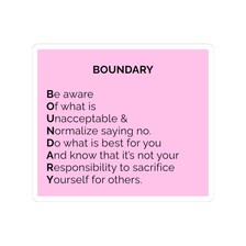 Boundary | Sticker